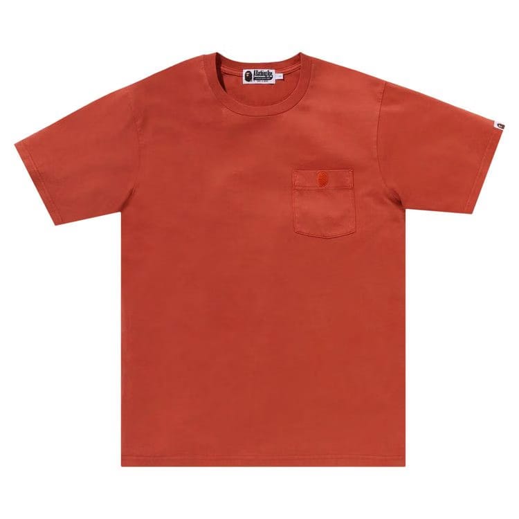BAPE Gaement Dye One Point Pocket T-Shirt Orange