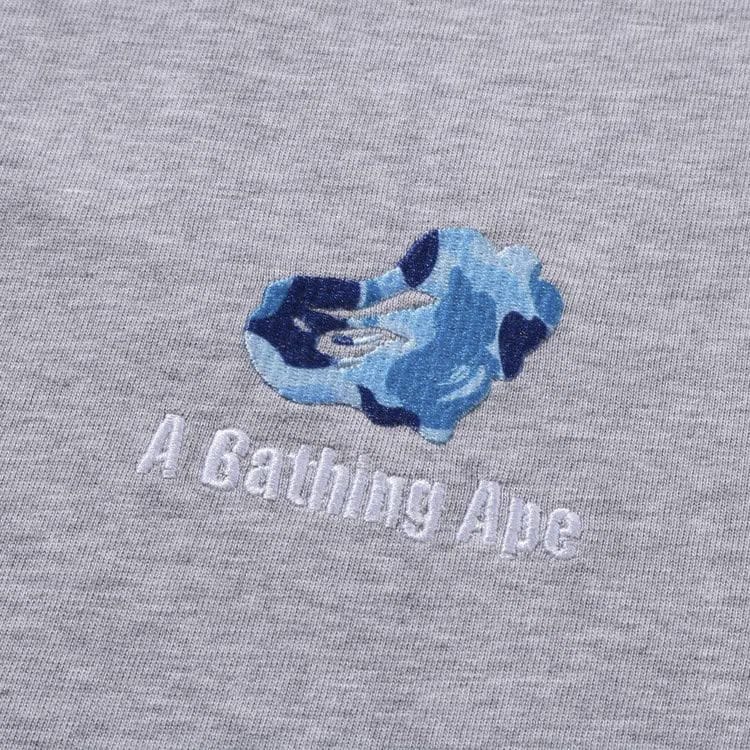 BAPE ABC Camo Logo Relaxed Fit T-Shirt Grey