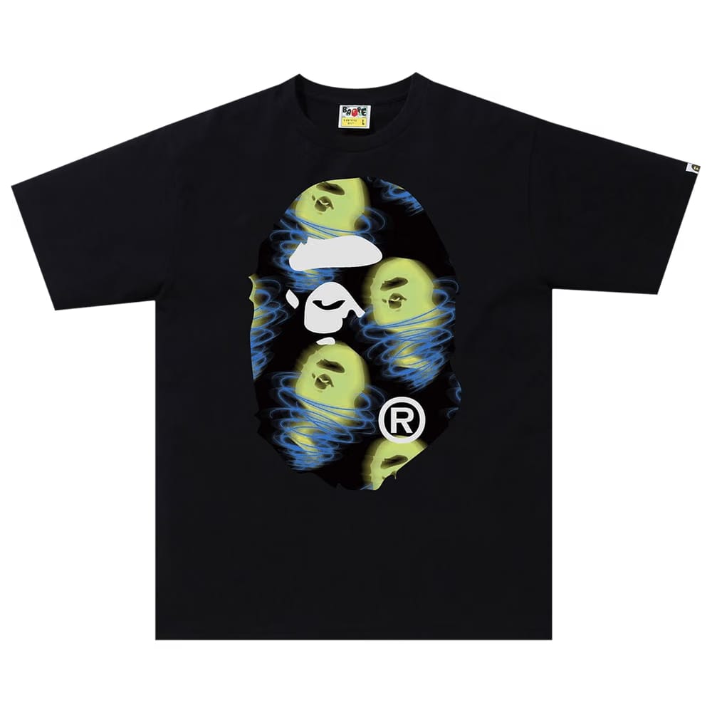 BAPE Storm Big Ape Head T-Shirt Black
