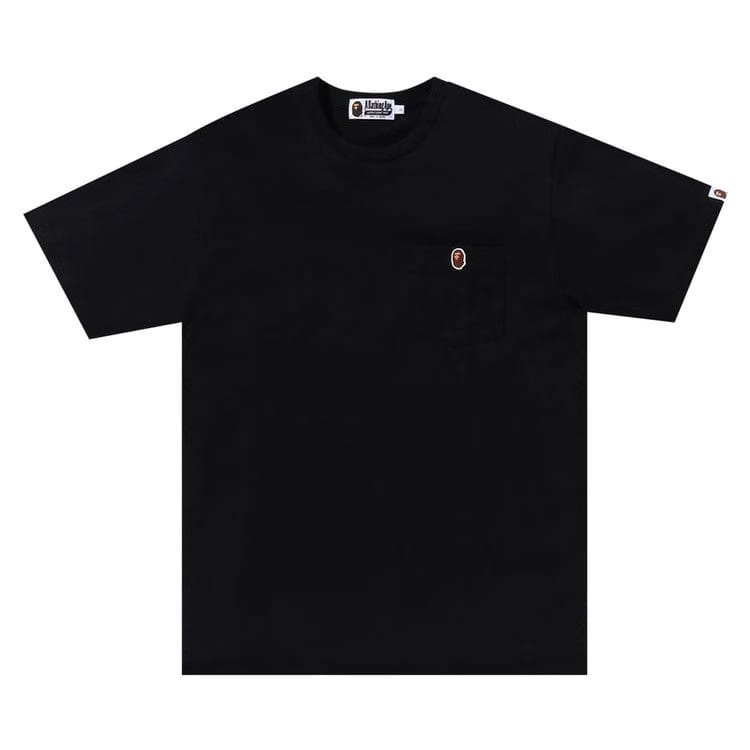 BAPE Ape Head One Point Pocket T-Shirt Black