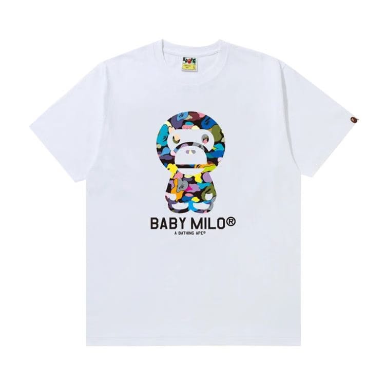 BAPE Multi Camo Baby Milo T-Shirt White
