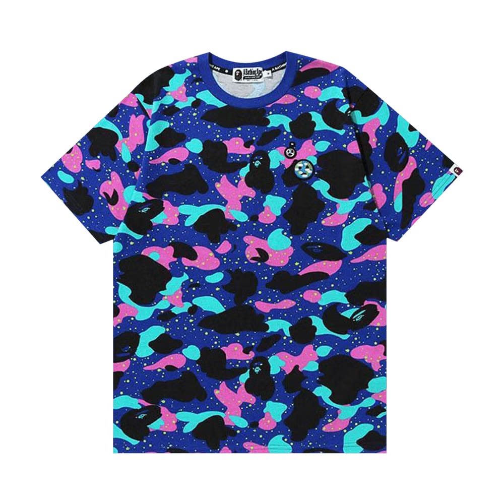 BAPE x Kid Cudi Camo T-Shirt Navy