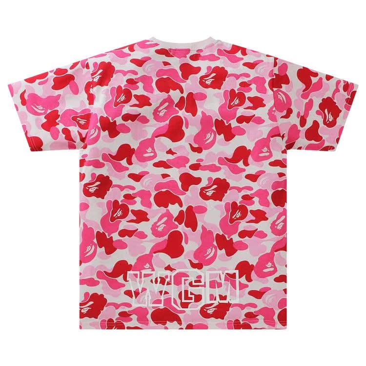 BAPE Big ABC Camo Shark T-Shirt Pink