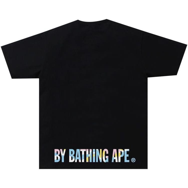 BAPE New Multi Camo Ape Face T-Shirt Black
