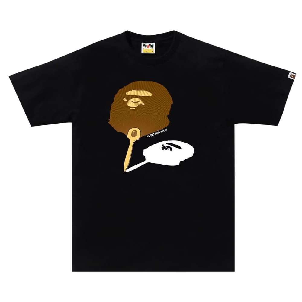 BAPE Japanese Fan Ape Head T-Shirt Black
