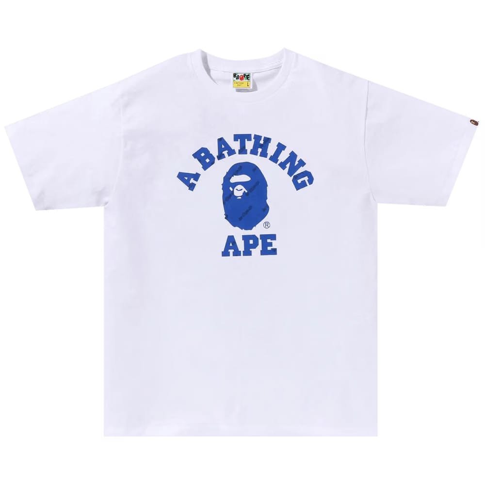 BAPE Hexagram College T-Shirt White