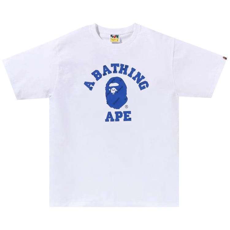 BAPE Hexagram College T-Shirt White