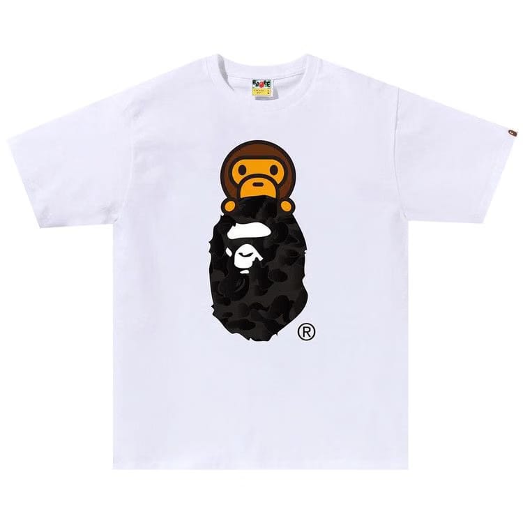 BAPE Ink Camo Milo On Ape Head T-Shirt White