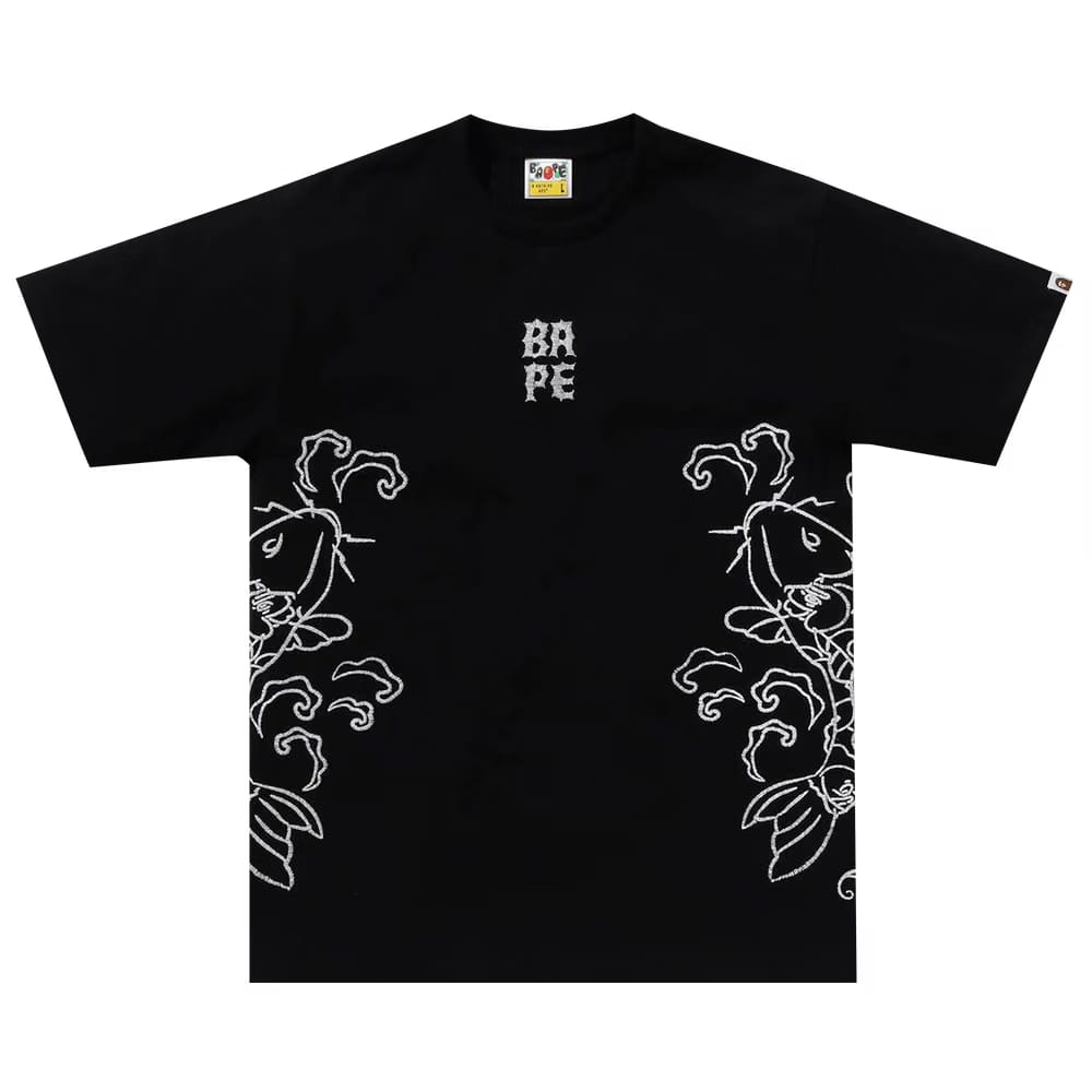 BAPE Souvenir Koi Fish T-Shirt Black
