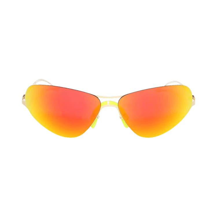 Mykita Alpine Sunglasses Glossy Gold/Orange Flash
