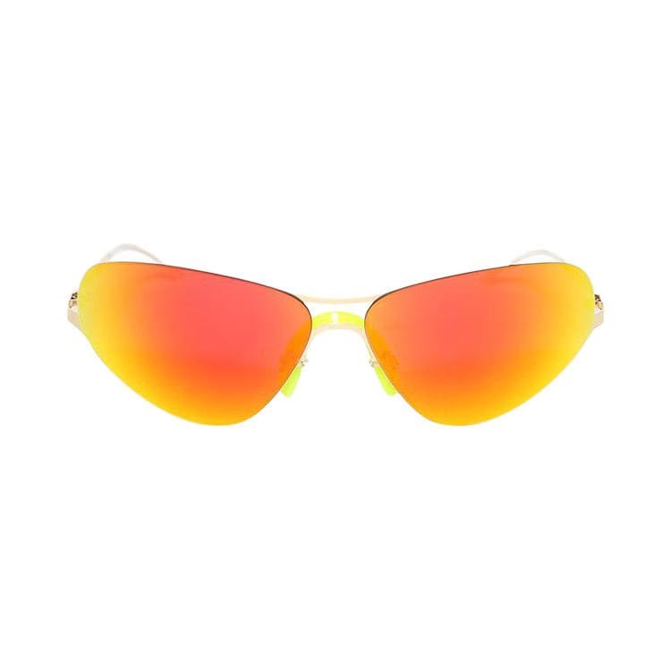 Mykita Alpine Sunglasses Glossy Gold/Orange Flash