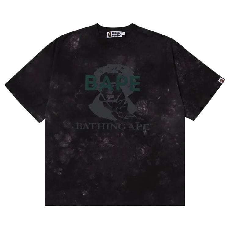 BAPE Tie Dye Bathing Ape T-Shirt Black
