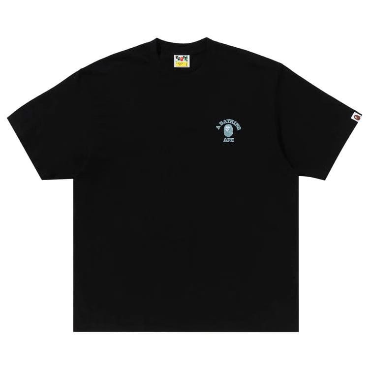 BAPE College One Point Relaxed Fit T-Shirt Black