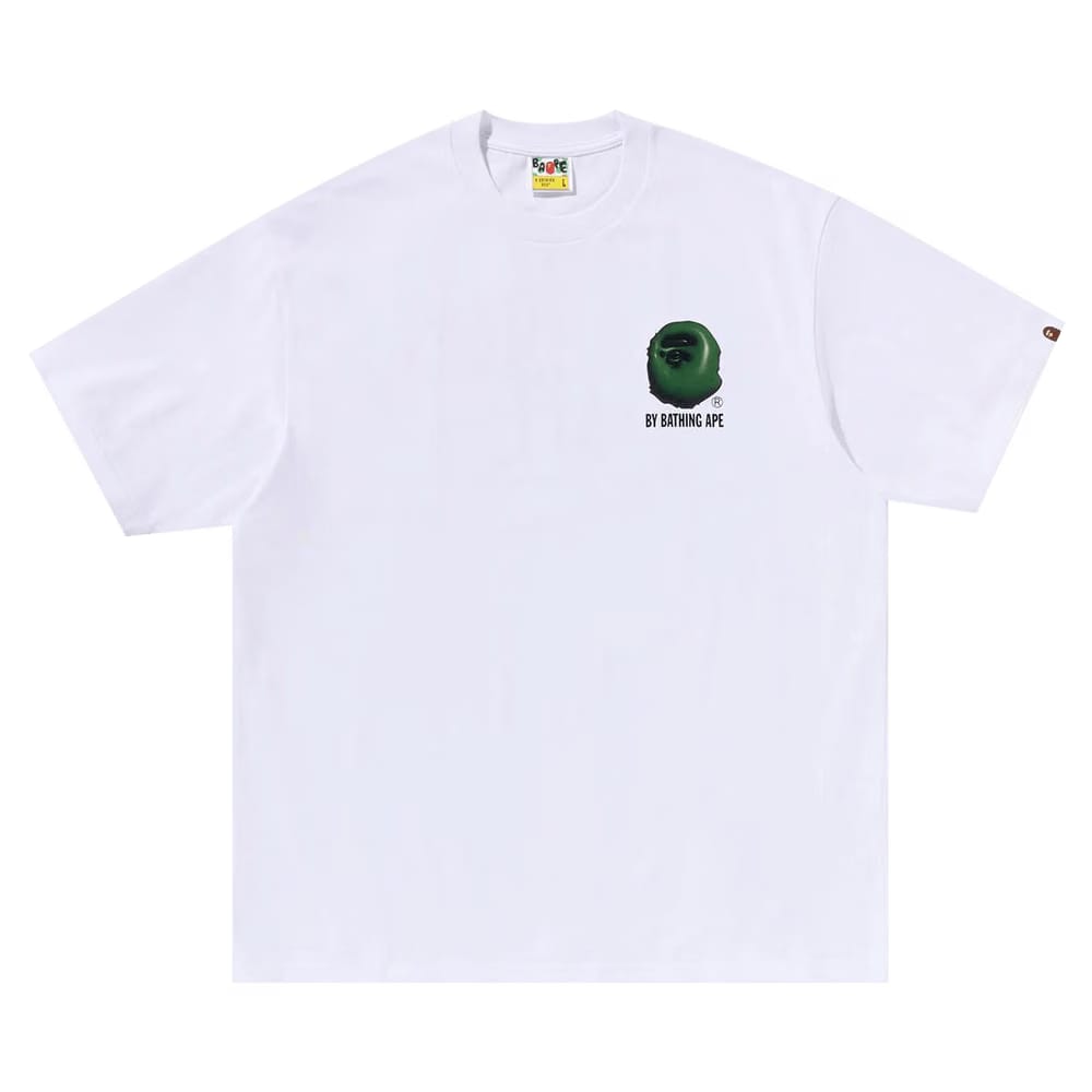BAPE 3D Art Ape Head Relaxed Fit T-Shirt White