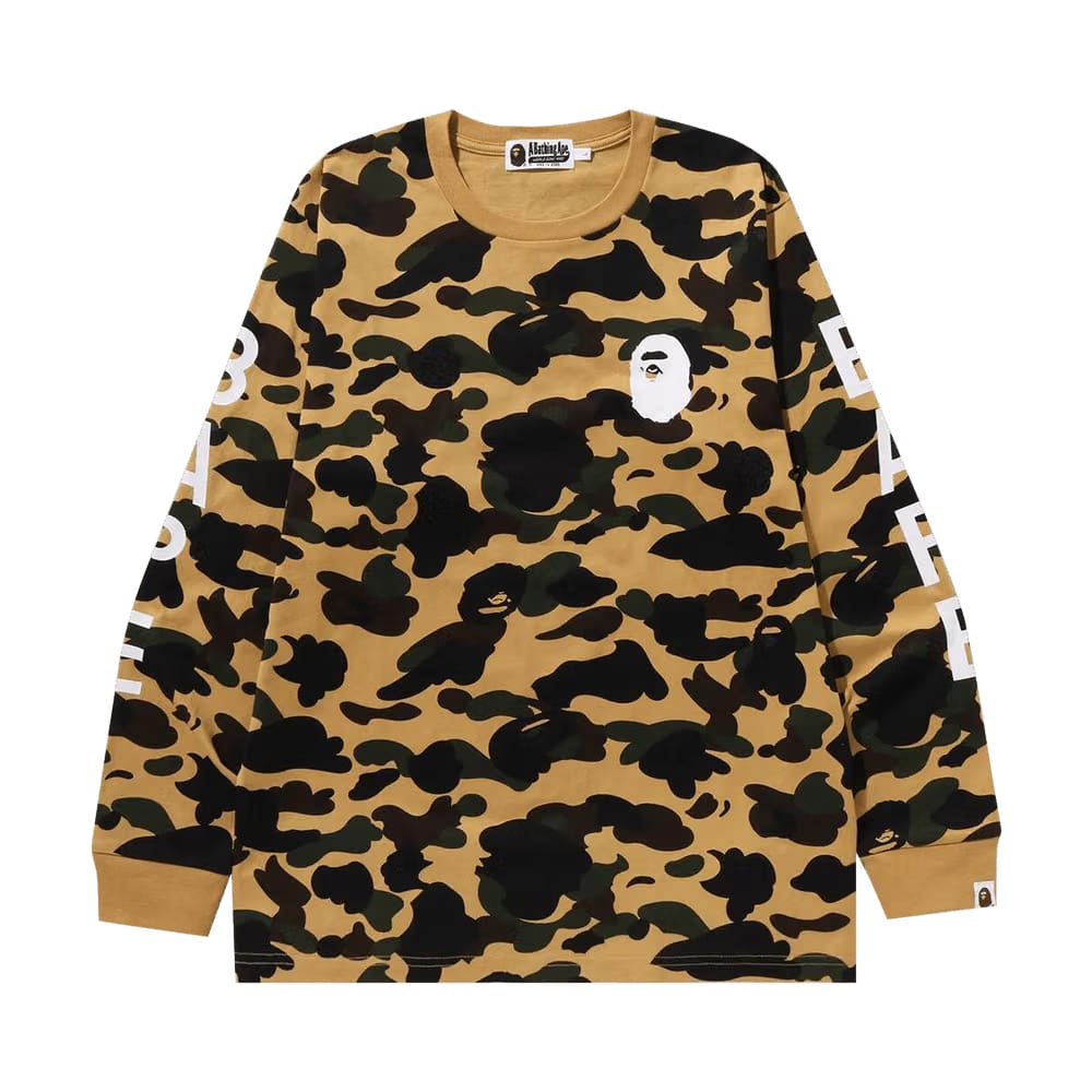 BAPE 1st Camo Long-Sleeve T-Shirt Yellow