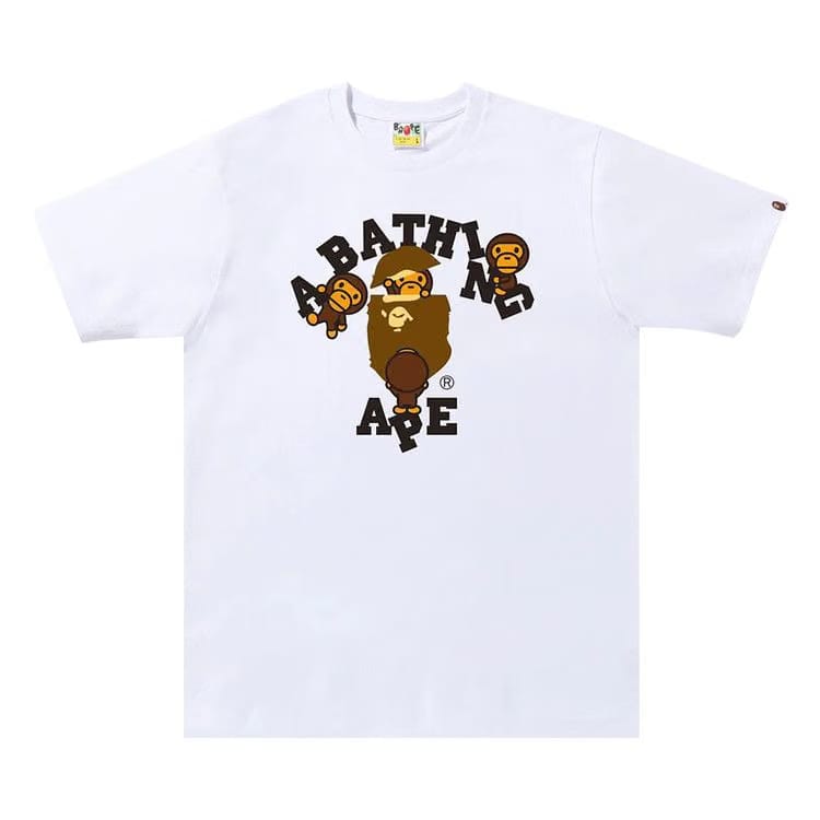 BAPE College Milo T-Shirt White