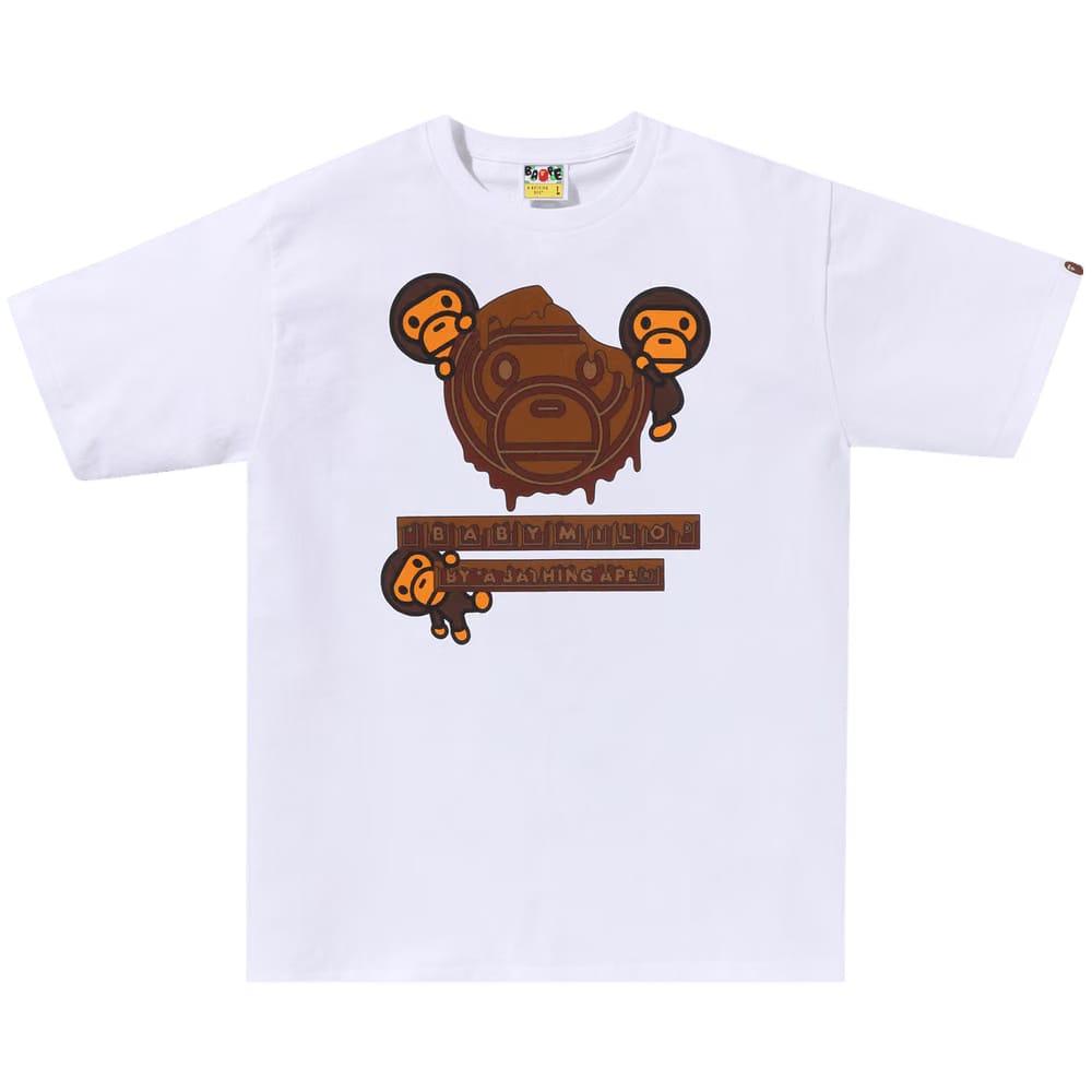 BAPE Valentine Chocolate Baby Milo T-Shirt White