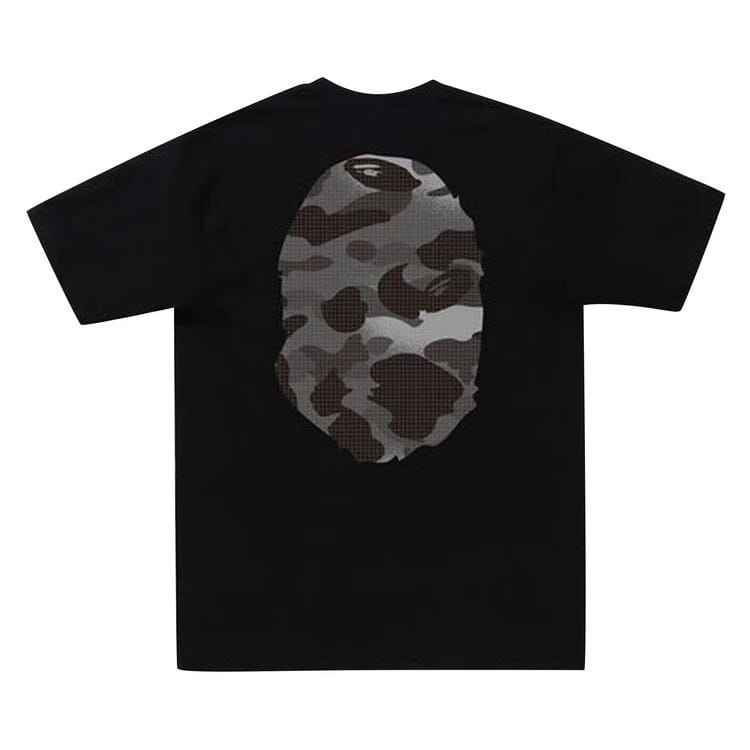 BAPE Grid Camo Big Ape Head T-Shirt Black