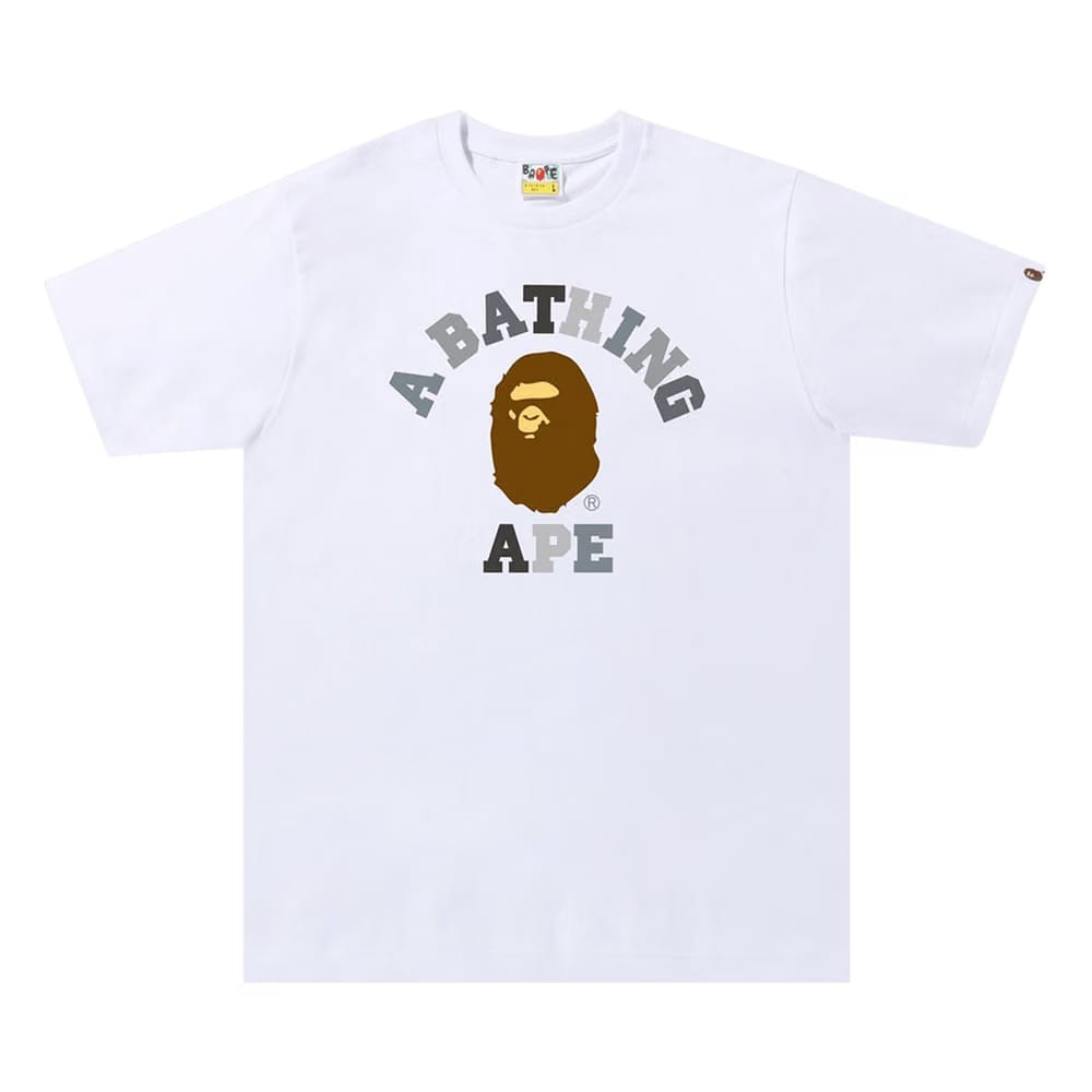 BAPE Colors College T-Shirt White/Black