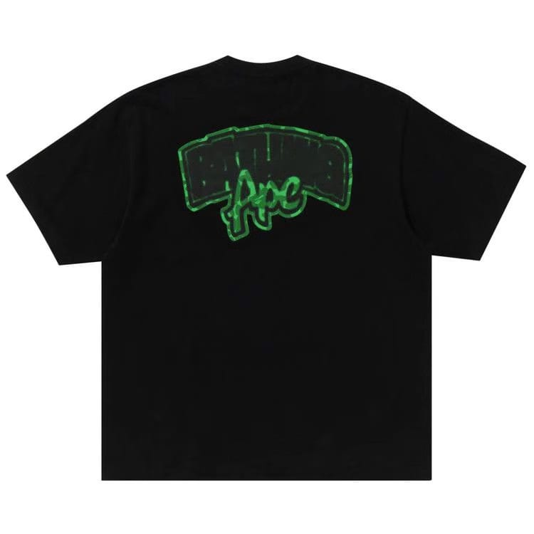 BAPE Spray Frankenstein Relaxed Fit T-Shirt Black