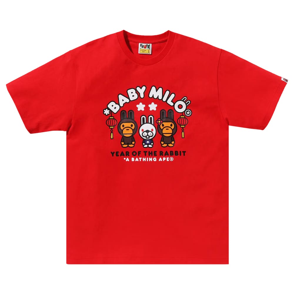 BAPE Year Of The Rabbit Baby Milo T-Shirt Red