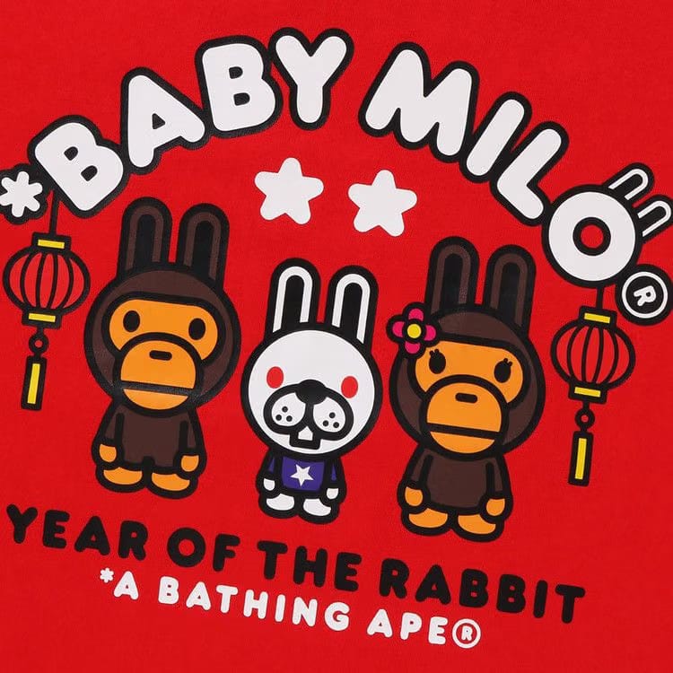 BAPE Year Of The Rabbit Baby Milo T-Shirt Red