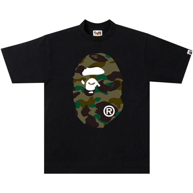 BAPE 1st Camo Big Ape Head T-Shirt Black/Green