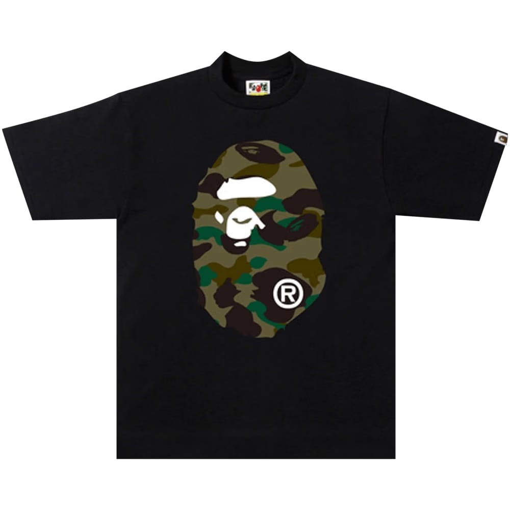 BAPE 1st Camo Big Ape Head T-Shirt Black/Green