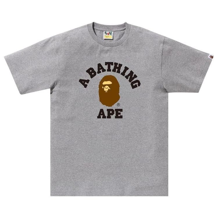 BAPE College T-Shirt Grey