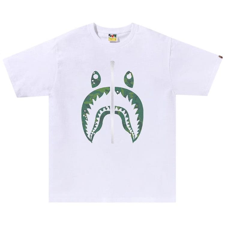 BAPE Bitmap Shark T-Shirt White
