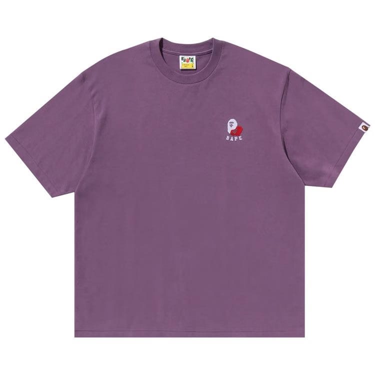 BAPE Ape Head 2 Point Relaxed Fit T-Shirt Purple