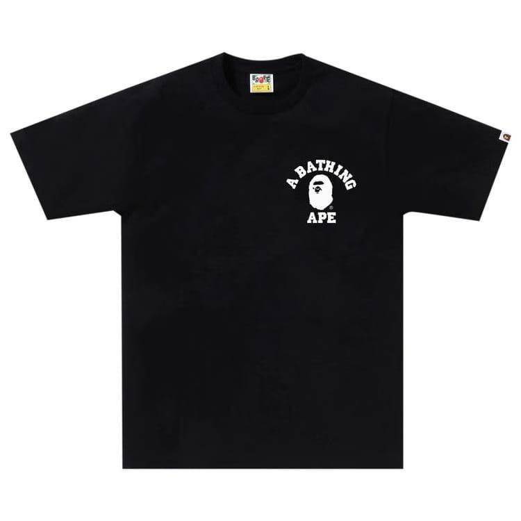 BAPE ABC Camo Crazy College ATS T-Shirt Black