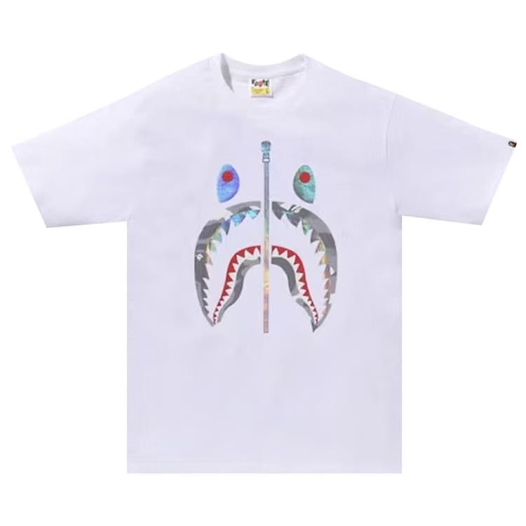 BAPE City Camo Shark T-Shirt White/Grey