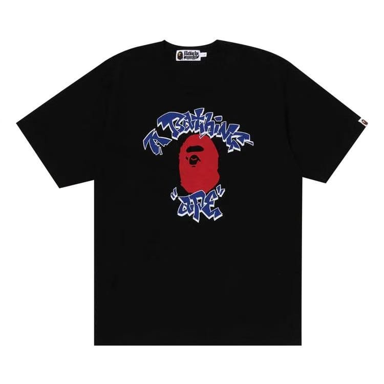 BAPE Graffiti College T-Shirt Black