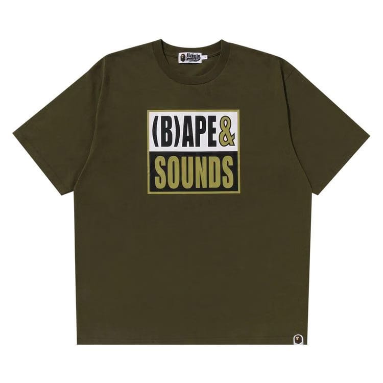BAPE Sounds Logo T-Shirt Olive Drab