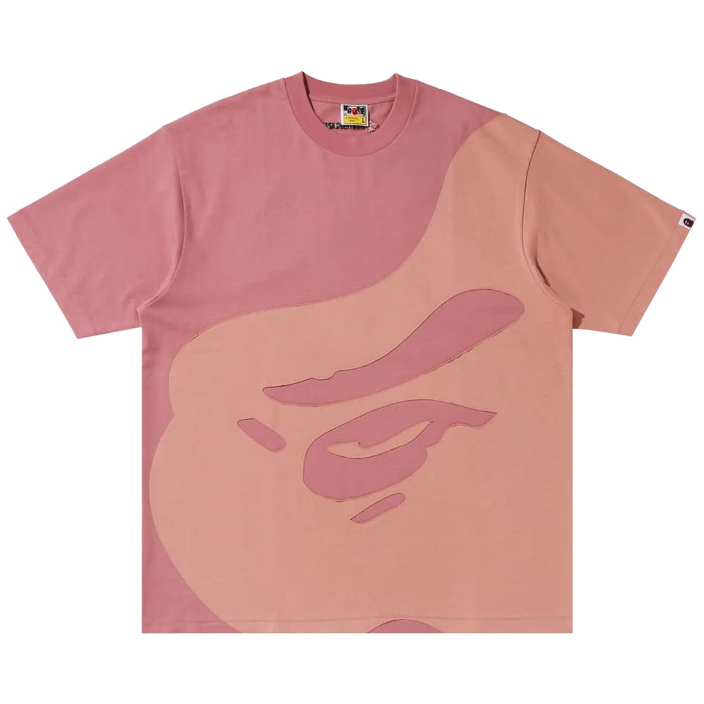 BAPE Ape Head Patch Oversized T-Shirt Pink
