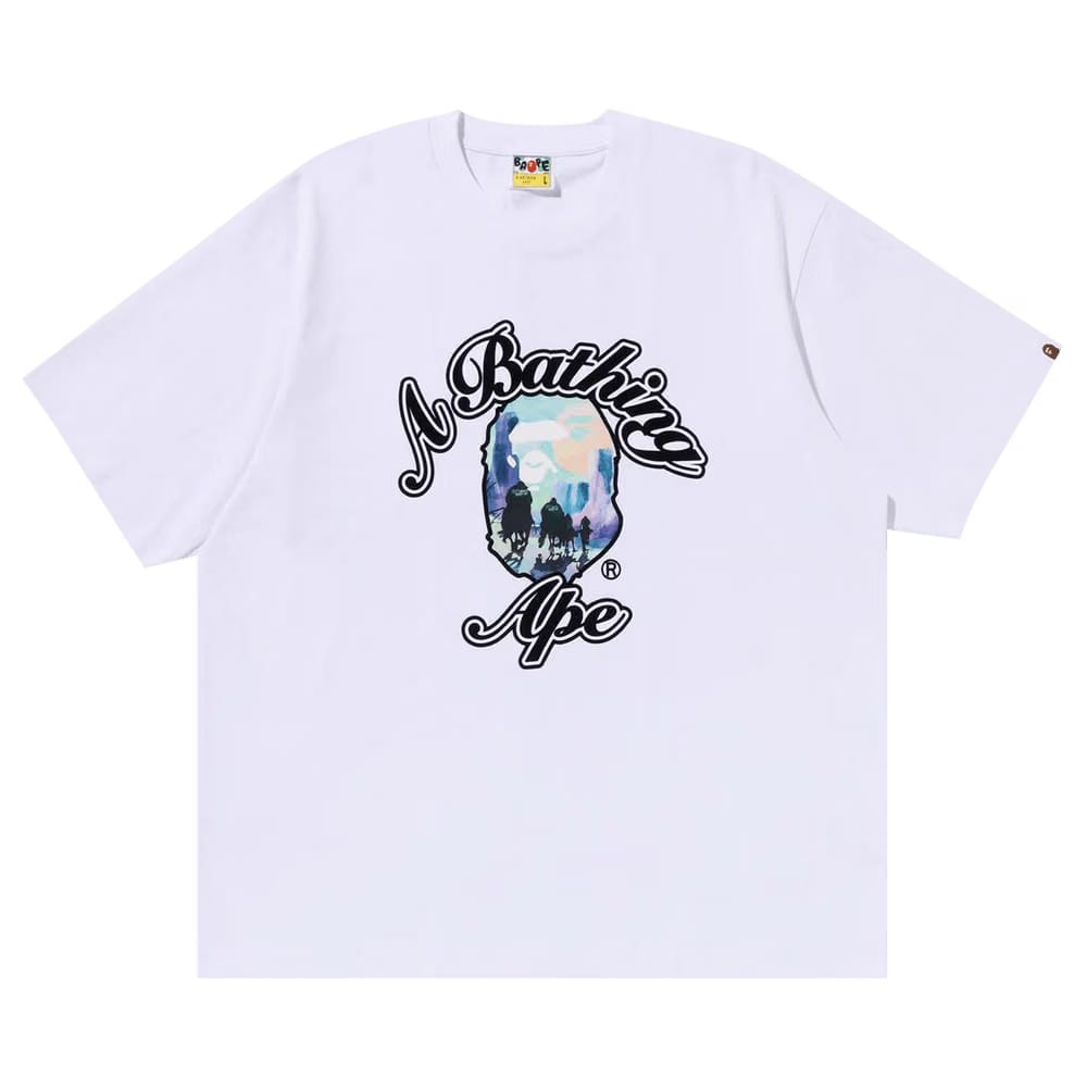 BAPE Forbidden Zone Ape Head T-Shirt White