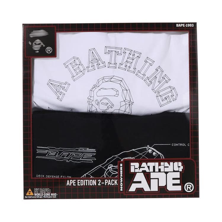 BAPE T-Shirt Package Box #2 Multicolor