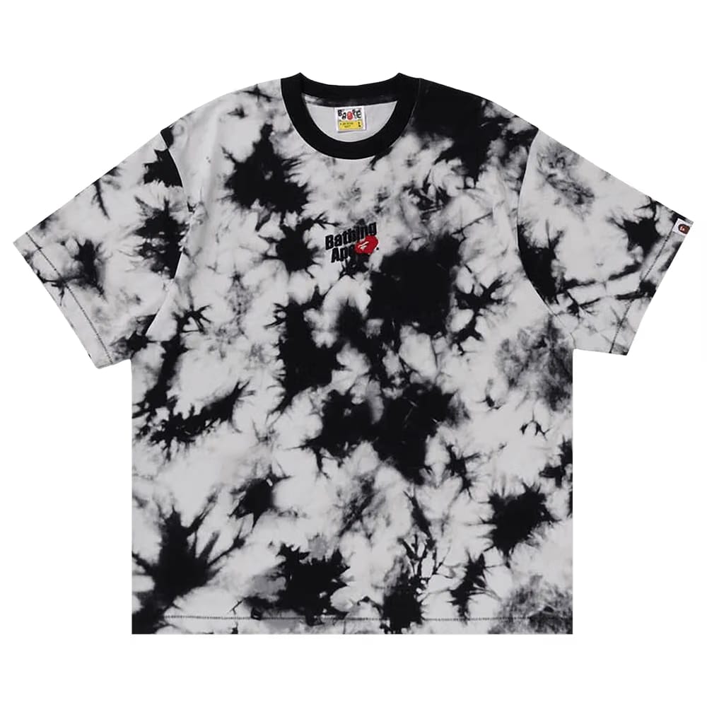 BAPE Cloud Head Bleach Dye T-Shirt Black