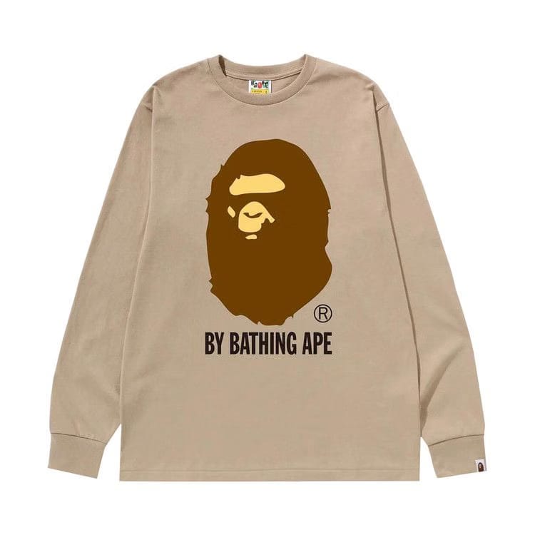 BAPE By Bathing Ape Long-Sleeve T-Shirt Beige