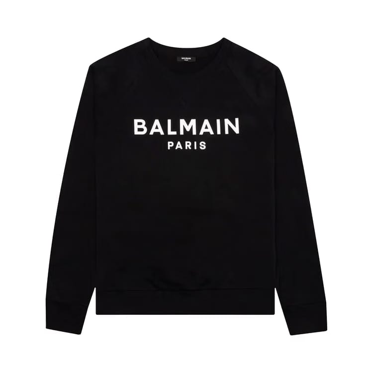 Balmain Printed Sweatshirt Noir/Blanc