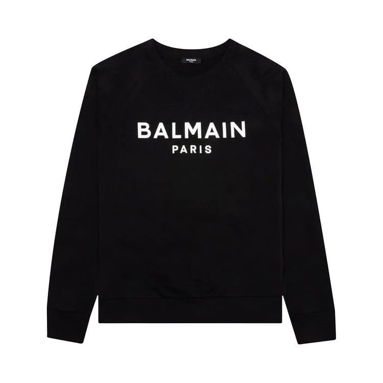 Balmain Printed Sweatshirt Noir/Blanc