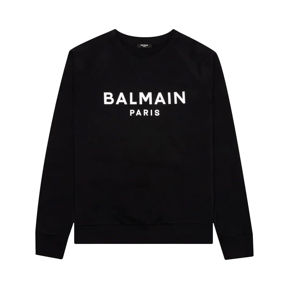 Balmain Printed Sweatshirt Noir/Blanc