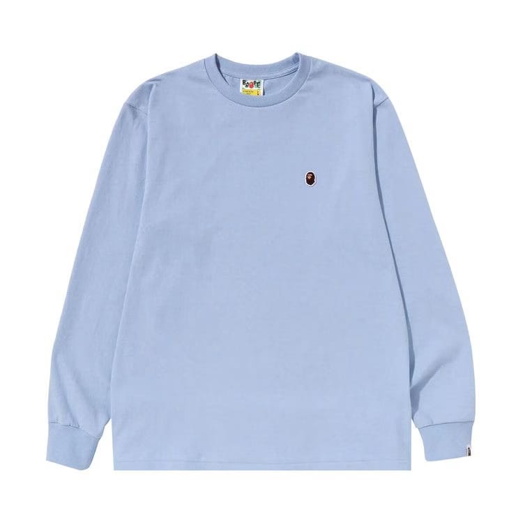 BAPE Ape Head One Point Long-Sleeve T-Shirt Sax