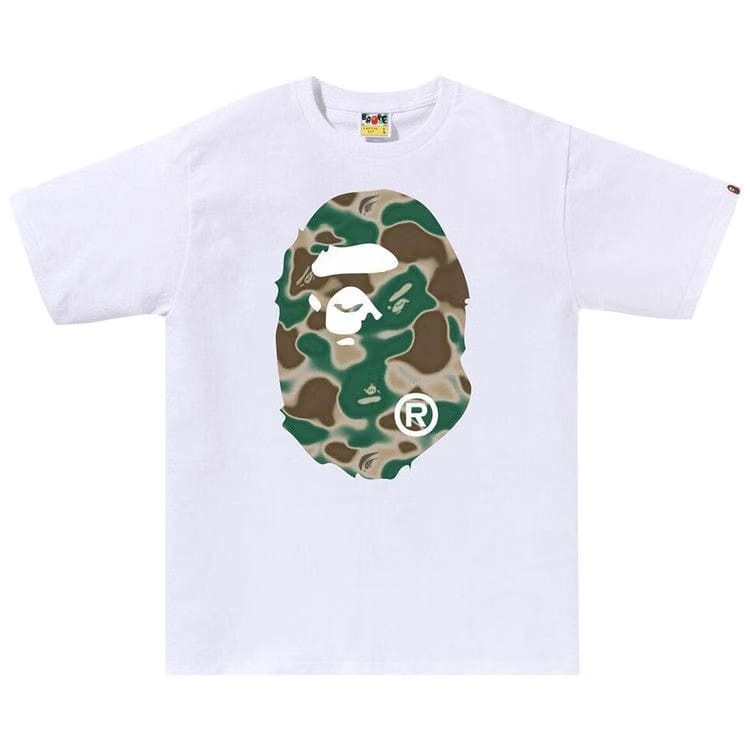 BAPE Liquid Camo Big Ape Head T-Shirt White