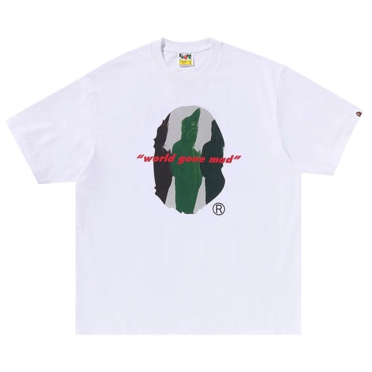 BAPE Shark Seijin Ape Head Relaxed Fit T-Shirt White
