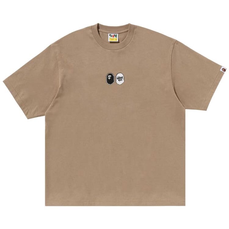 BAPE Mad Ape Graphic Logo Relaxed Fit T-Shirt Beige