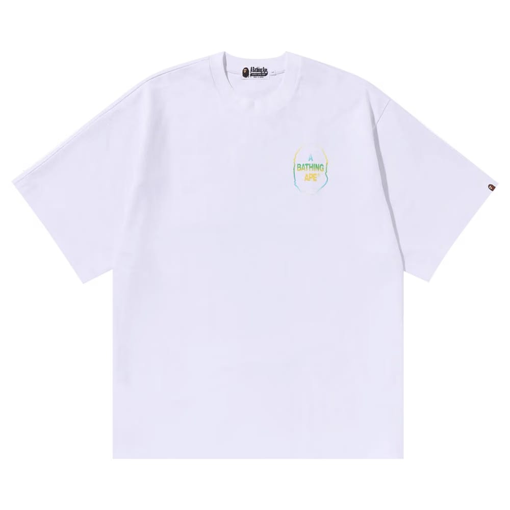 BAPE Gradient T-Block Oversized T-Shirt White