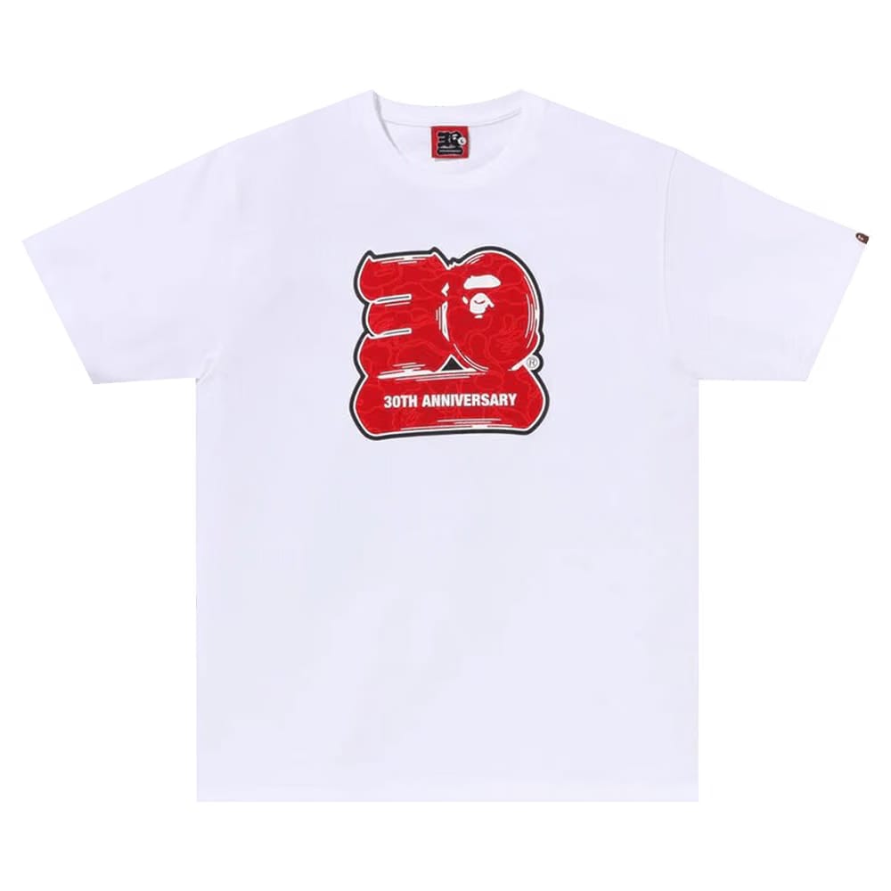 BAPE 30th Anniversary T-Shirt #2 White/Red