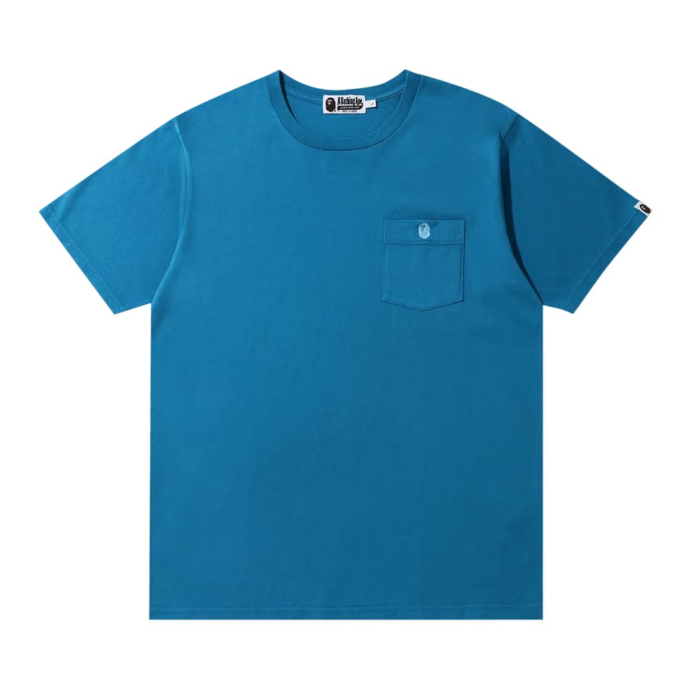 BAPE One Point Pocket Overdye T-Shirt Blue